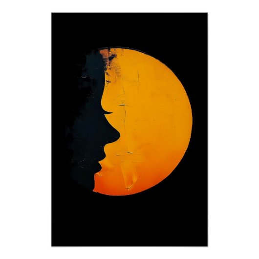 Poster Face et Moon (Devant)