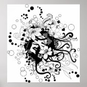 Poster Face fleurie (Devant)