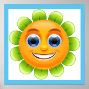 POSTER FACE FLOWER
