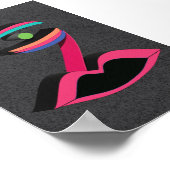 Poster Face géométrique - TMD Conception originale (Coin)