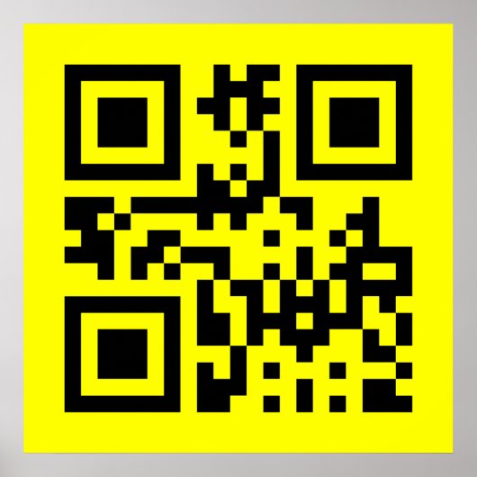 Poster Face heureuse ☻ inversée — Code QR (Devant)