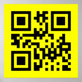 Poster Face heureuse ☻ inversée — Code QR (Devant)