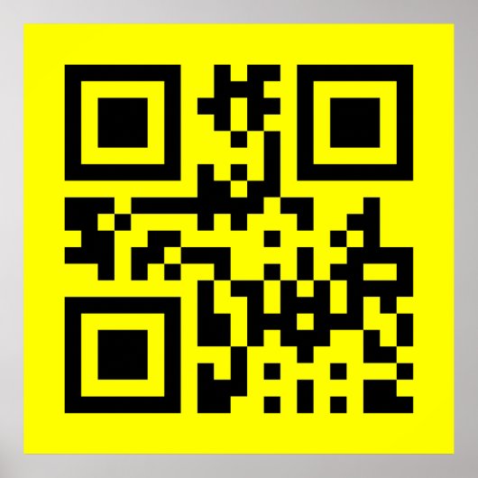 Poster Face heureuse ☻ inversée — Code QR (Devant)