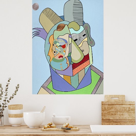 Poster "Face intérieure" par Ruchell Alexander (Cuisine)