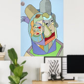 Poster "Face intérieure" par Ruchell Alexander (Bureau à domicile)