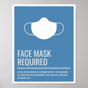 Poster Face Mask Required Business Signage