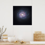 Poster Face sur la galaxie spirale NGC 3982 de la galaxie (Cuisine)