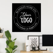 Poster Facile de remplacement de logo et de texte personn (Bureau à domicile)