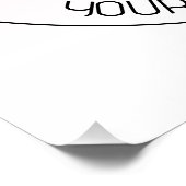 Poster Facile Logo Remplacement & Editable Texte Rose Omb (Coin)