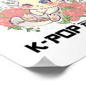 Poster Facilement distrait par K-pop et chats | Cadeaux (Coin)