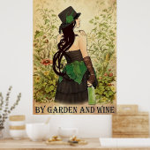 Poster Facilement distrait par le jardin et le vin (Cuisine)