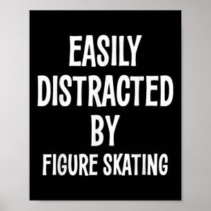 Poster Facilement distrait par le patinage artistique Cad