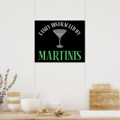 Poster Facilement Distrait Par Les Martinis (Cuisine)