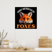 Poster Facilement Distrait Par Les Renards (Cuisine)