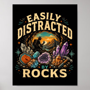 Poster Facilement distrait par les roches rhododendron vi