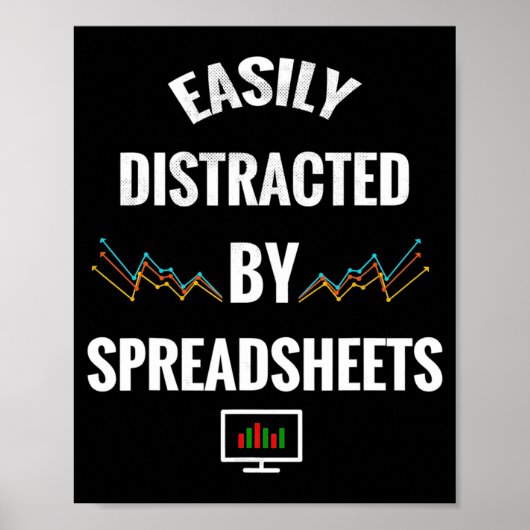 Poster Facilement Distrait Par Les Tableurs Statistiques (Devant)