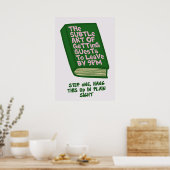 Poster Façon drôle de terminer les fêtes (Cuisine)