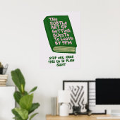 Poster Façon drôle de terminer les fêtes (Bureau à domicile)
