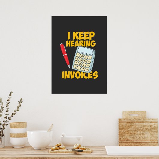 Poster Facteurs d'audition du comptable (Cuisine)