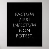 Poster Factum fieri infectum non potest (Devant)