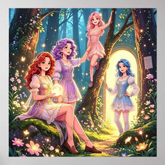 Poster Fadas da floresta (Devant)