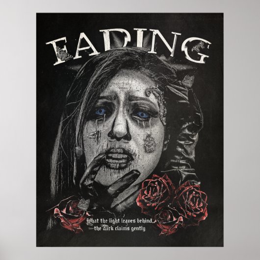 Poster Fading - Conception de streetwear gothique (Devant)