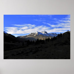 Poster Fading Light sur les montagnes Rocheuses