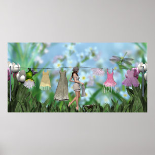 Poster Fae de blanchisserie