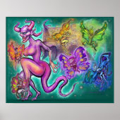 Poster Fae foncé et Fae clair (Devant)