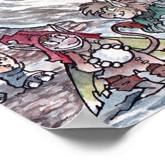 Poster Faery Snowball combat (Coin)