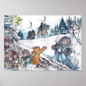 Poster Faery Snowball combat (Devant)