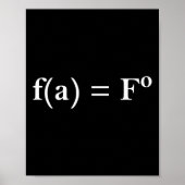 Poster Fafo Math Equation Funny Novelty Math Enseignant N (Devant)