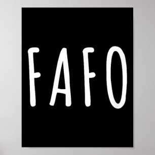 Poster Fafo Trump, Donald Trump Fafo