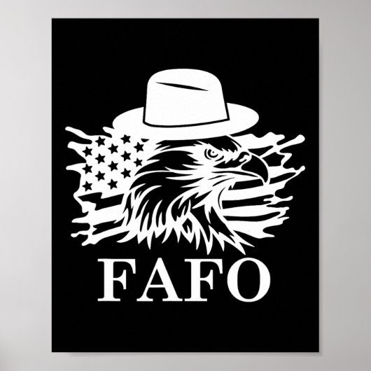 Poster Fafo Trump Drapeau Américain  (Devant)