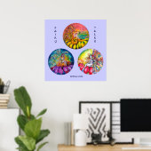 POSTER FAILLES DE FLEURS MAGIQUES (Bureau à domicile)