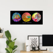 POSTER FAILLES DE FLEURS MAGIQUES (Bureau à domicile)