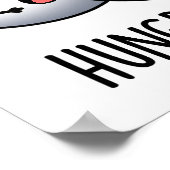 Poster Faim Eyes Drôle Eyeball Pun (Coin)