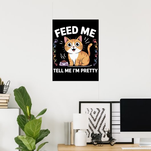 Poster Faim for Compliments Feline (Bureau à domicile)