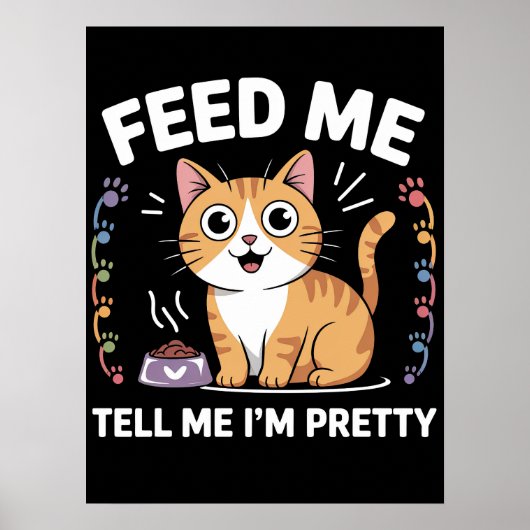 Poster Faim for Compliments Feline (Devant)