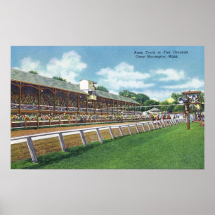 Poster Fair Grounds Race Track View