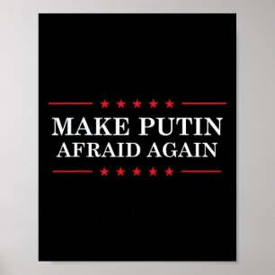 Poster Faire à nouveau peur à Poutine - Soutenez l'Ukrain