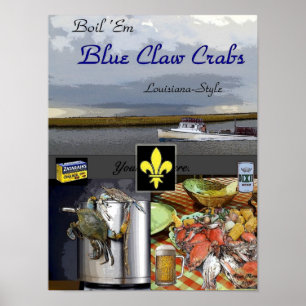 Poster Faire bouillir les crabes Em