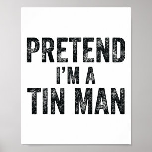Poster Faire comme si je suis un homme mince Halloween Fa