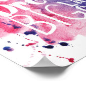 Poster Faire de grands rêves petit(e) - rose/violet (Coin)