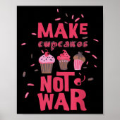 Poster Faire de la cupcake pas la guerre (Devant)