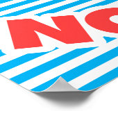 Poster Faire de la pizza pas la guerre (Coin)