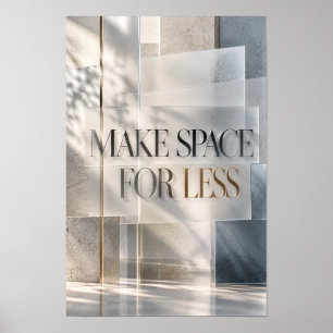 Poster Faire de la place pour une typographie murale neut
