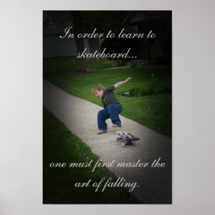 Poster faire de la planche à roulettes