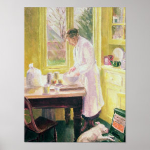 Poster Faire de la tarte aux pommes