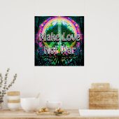 Poster Faire de l'amour pas la guerre (Cuisine)